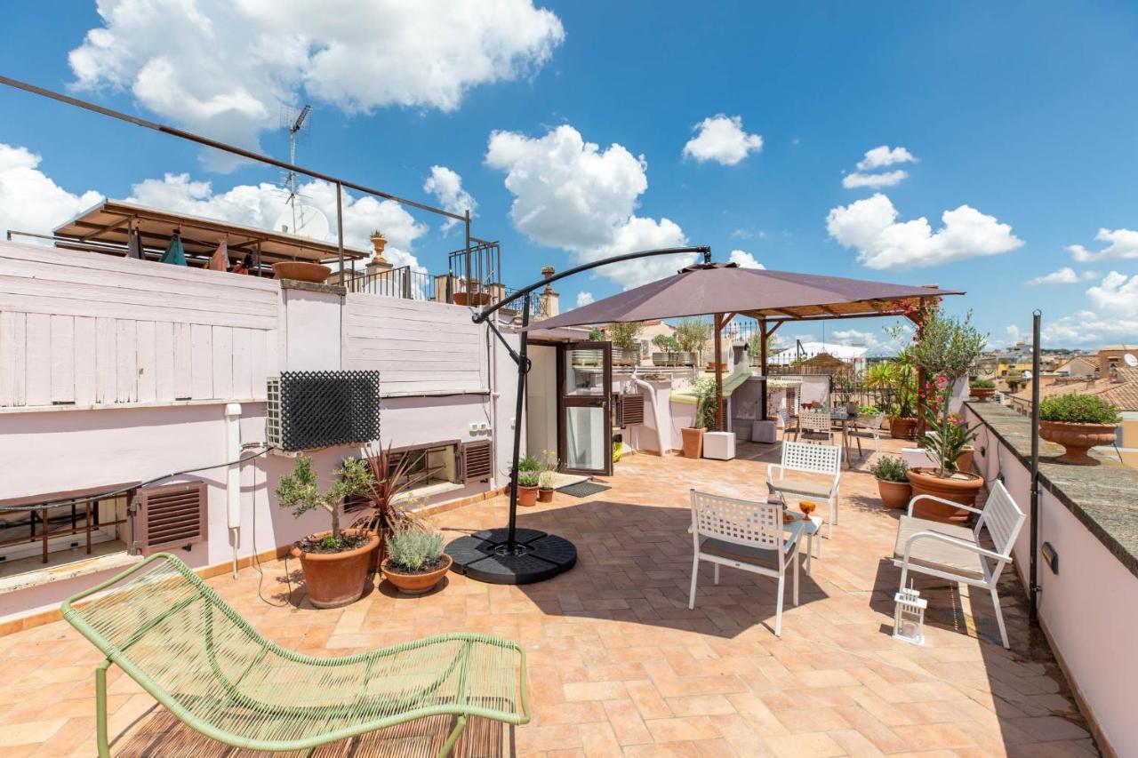 Iflat Penthouse In Campo De' Fiori Apartment Rome Luaran gambar